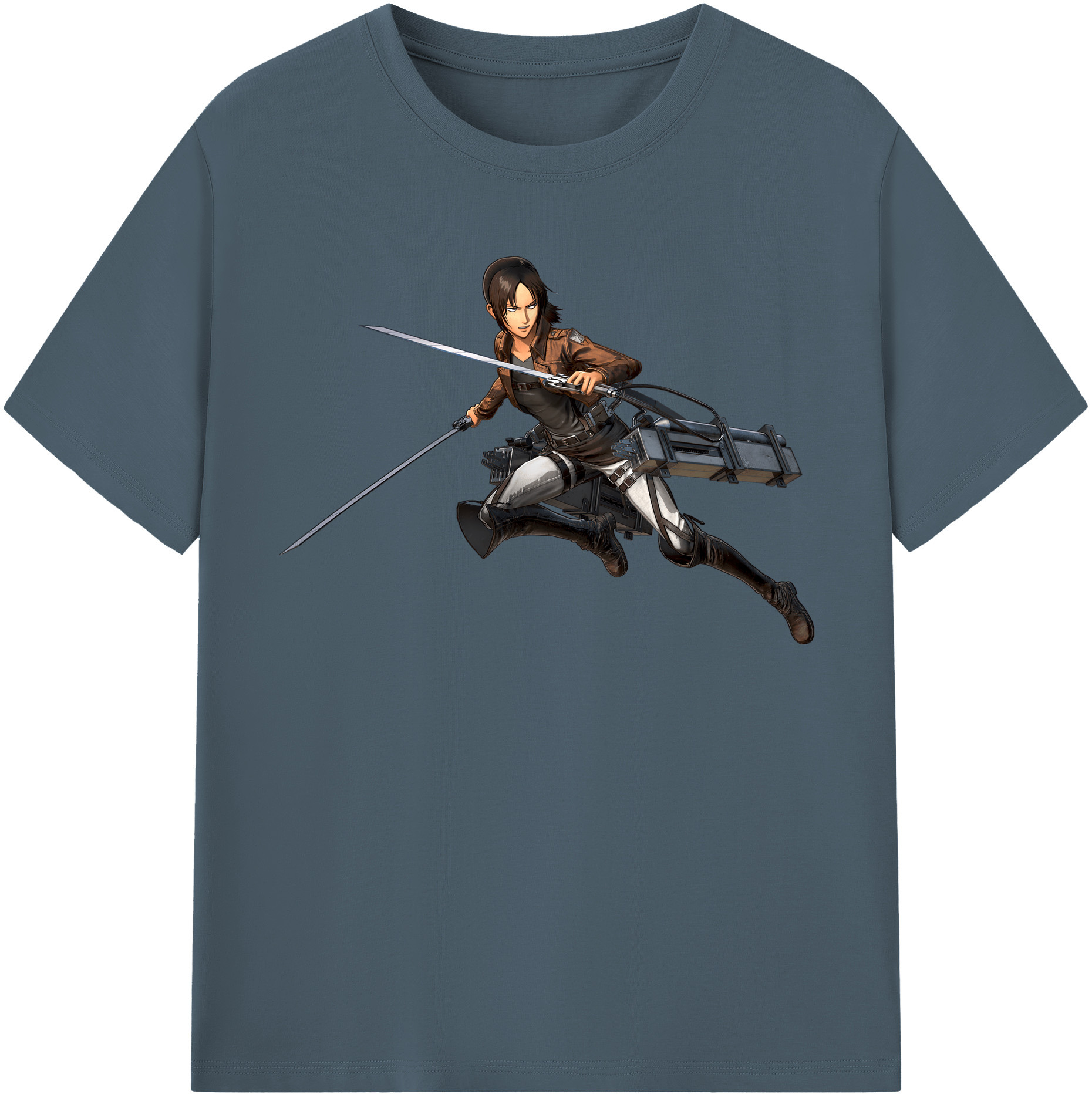 （画像用） 進撃の巨人 Attack on Titan 綿100％半袖Tシャツ（フロントプリント）